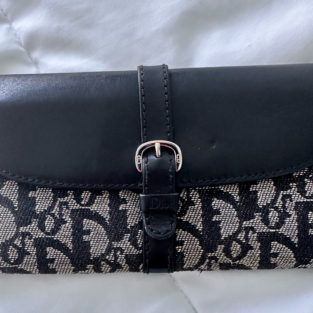 Dior Diorissimo Flap Wallet Authentic Pre-owned Vintage.